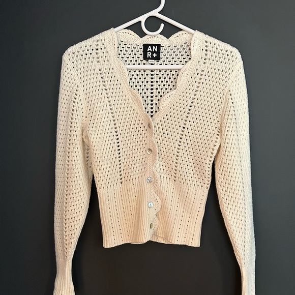 Alp N Rock Cream Cardigan Sweater - Picture 1 of 4